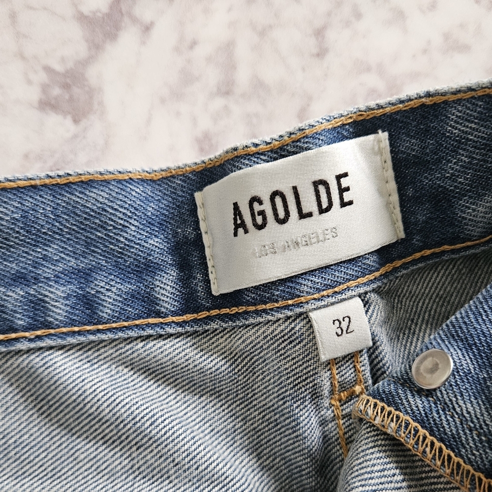 Agolde Dee Cut Off Vintage Style High Rise Jean Shorts - Picture 6 of 7